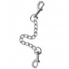 Chaine métal  15 cm avec mousquetons