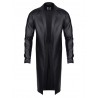 Manteau homme slim : détail coupe face