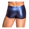 Boxer zippé bleu métallisé à boucles : dos