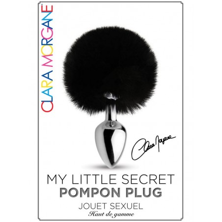 Queue de lapin plug alu noir