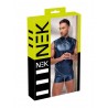 Tshirt zippé bleu métallisé : packaging