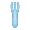 Vibro connecté threesome 4 bleu de face