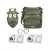 Masque à gaz M10M avec accessoires et sac de rangement : contenu du lot