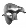 Demi-masque argenté