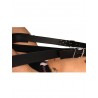 Sling voyage en cuir  : détail ajustement sangles