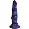 Gode mutant violet et noir vu sur oeil