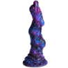 Gode mutant violet et noir vu sur relief bulbeux