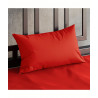 Taie d'oreiller cuir rouge 75x50 cm
