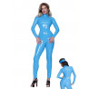 Combinaison datex bleue face et dos