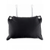 Coussin cuir avec chaînes