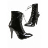 Bottines vernies lacées