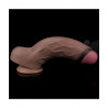 Gode marron réaliste silicone : élasticité