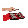 Lot 14 tiges urètre 4 à 17 mm  : rangement en trousse