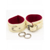Menottes cuir blanches et rouges