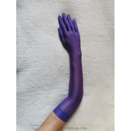 Longs gants violets