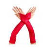 Longs gants mitaines rouges