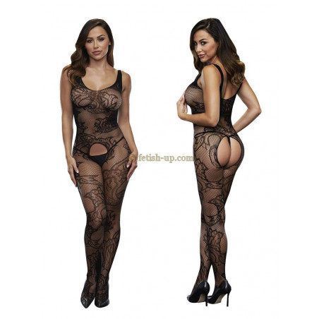 Bodystocking ouvert entrejambe