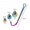 Crochet anal inox 3 plugs : dimensions et poids