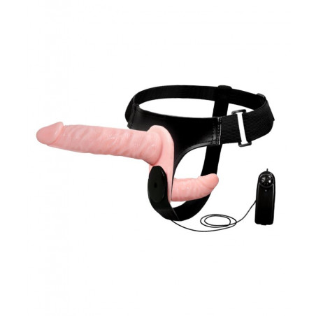 Double gode ceinture vibrant femme