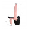Double gode ceinture vibrant femme : dimensions des godes