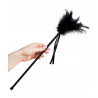Plume érotique noire 45 cm