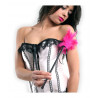 Plume érotique rose 45 cm sur femme