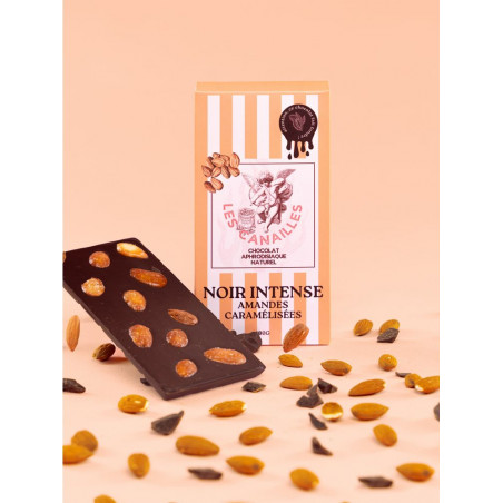 Chocolat noir amandes caramélisées