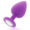 Plug bijou intense shelki violet L : vue oblique
