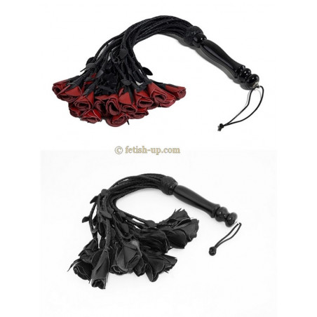Martinet bouquet de roses en cuir