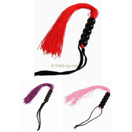 Martinet latex à boules rouge violet rose