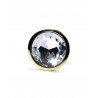 Plug or et bijou cristal : détail strass