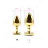 Plug or et bijou cristal : diamètres