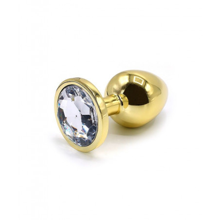 Plug or et bijou cristal