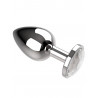 Plug métal bijou cristal de profil