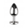 Plug métal bijou cristal debout