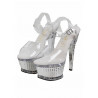 Sandales plateforme transparentes : la paire