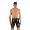 Bermuda latex ouvert bicolore vu de dos