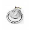 Cage de chasteté plate papfly de dessus