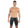 Bermuda latex zip entrejambe de face