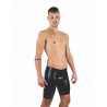 Bermuda latex zip entrejambe de profil