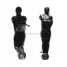 Bodybag bondage vinyle de face jambes pliées ou tendues