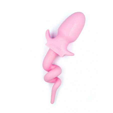 Plug queue de cochon rose xl