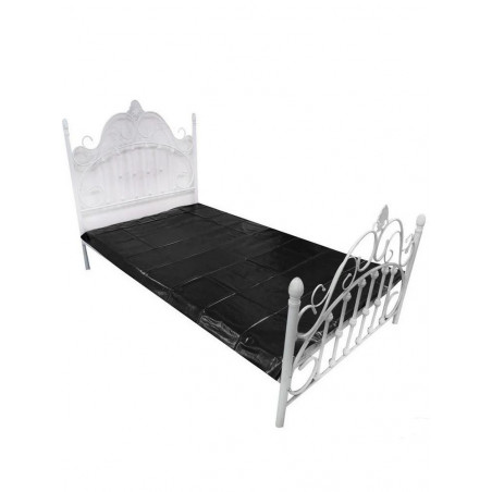 Bâche PVC 220 x 130 cm noire sur lit