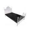 Bâche PVC 220 x 130 cm noire sur lit