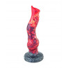 Gode ventouse dragon rouge de profil