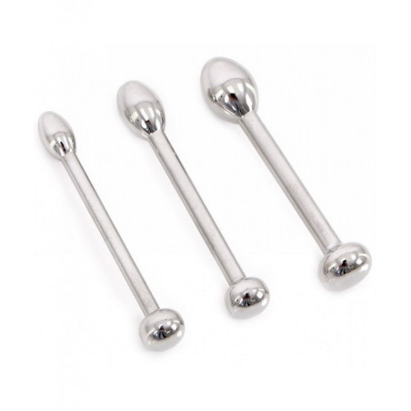 Lot 3 mini plugs urètre lisses