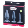 Lot 3 plugs silicone classiques Malesation : packaging