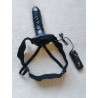 Gode ceinture creux vibrant Robotic : ceinture élastique et télécommande fil