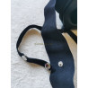 Gode ceinture creux vibrant Robotic : ajustement boutons-pression