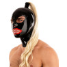 Cagoule ponytail cheveux blonds sur homme